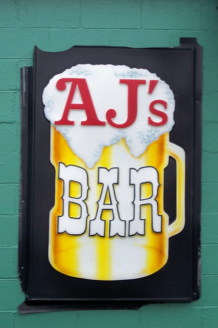 AJ's Bars sign