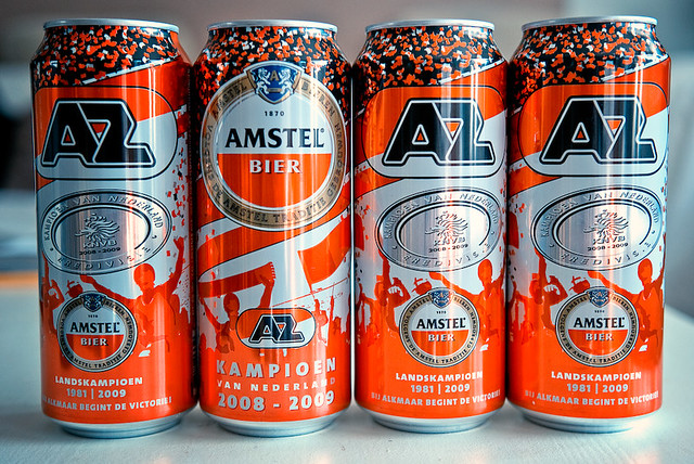 Amstel AZ Alkmaar Beer Cans