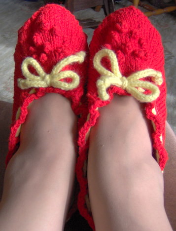 Raspberry Bed Socks 1