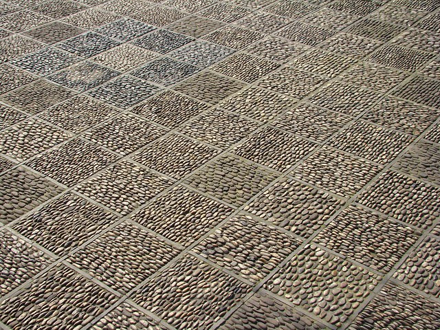 Square Stones Patio Design in China -:- 8188
