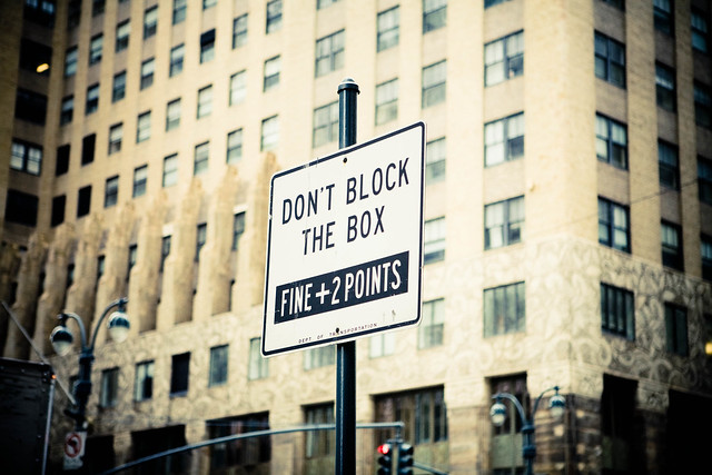 don't block the box!