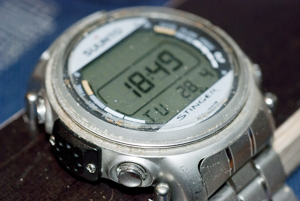Suunto Stinger without bezel with gunk | Check out the build… | Flickr