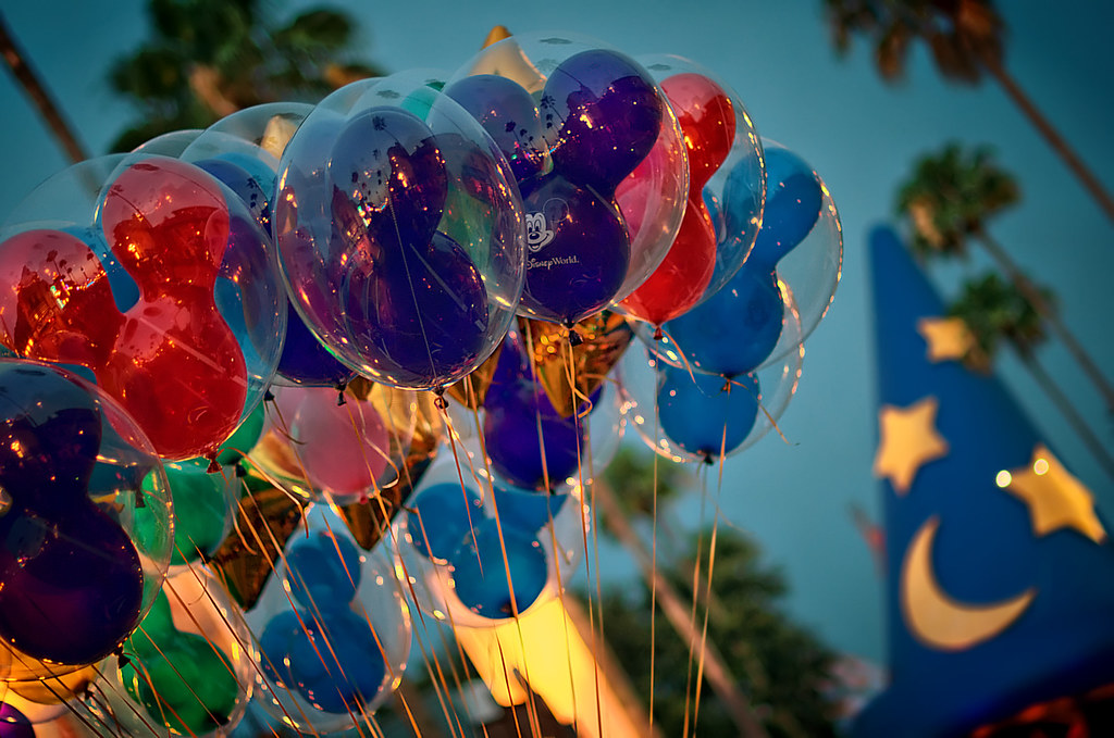 Daily Disney - Hollywood Studios Balloons at Dusk (Explored) by Express Monorail