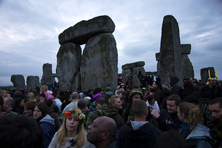 Stonehenge Summer Solstice 2009 - The Crowd inside the Stones