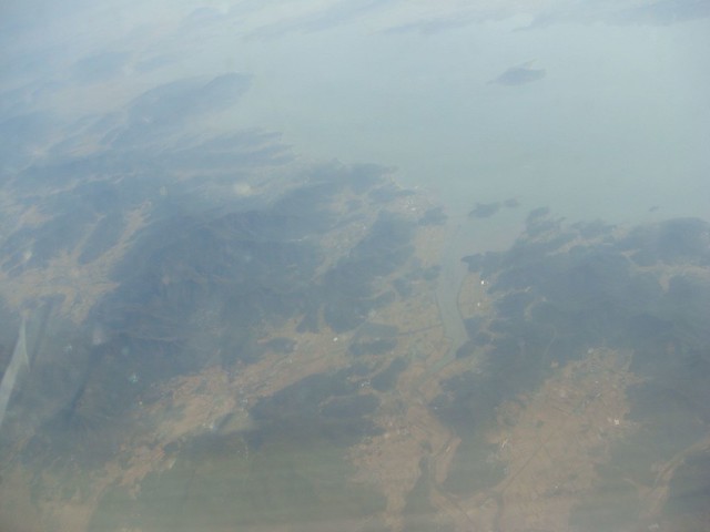 2479- Sooo foggy flying over Korea