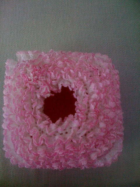 Tissue Box cover  -  Crocheted.