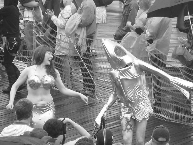 Lil Brooklyn Mermaid & Ben Merman- 2009 Meramid Parade in Coney Island NY