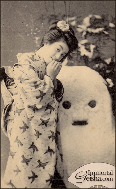 Eiryu and the snowman