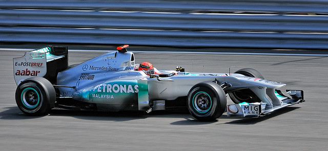 Michael Schumacher during Friday practice