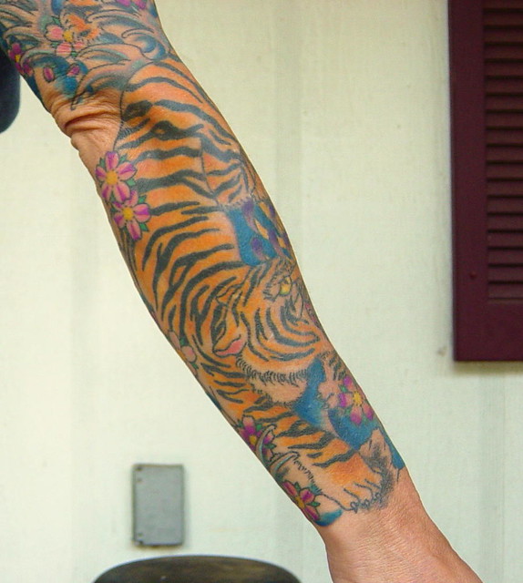 Details more than 142 tiger sleeve tattoo latest