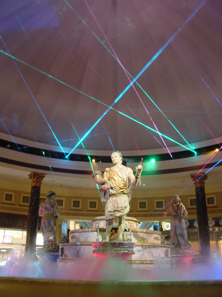 Las Vegas, Caesars Palace Forum shops, laser light show | Flickr