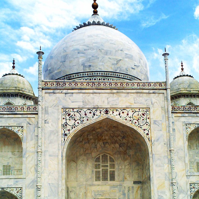 upper front Taj Mahal