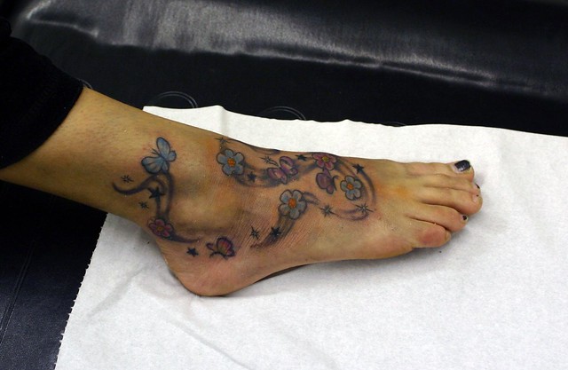 foot tattoo rework