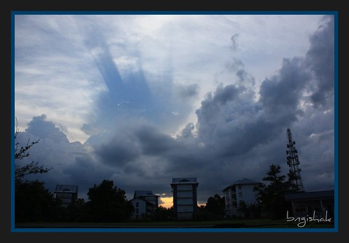 blue sunset clouds canon landscape rays awan eos450d superphotographer bintangor ubej bngishak