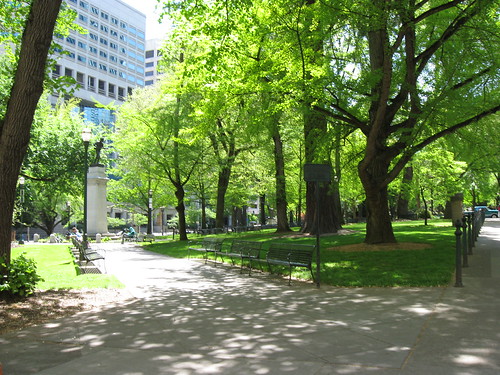 Trees and benches in Waterfront Park | CC0 waiver: To the ex\u2026 | Flickr
