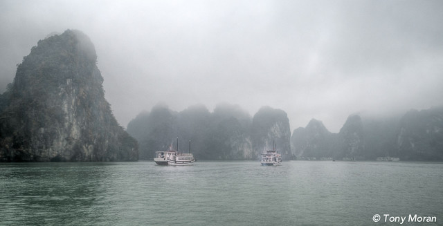 Misty Halong Bay, Vietnam