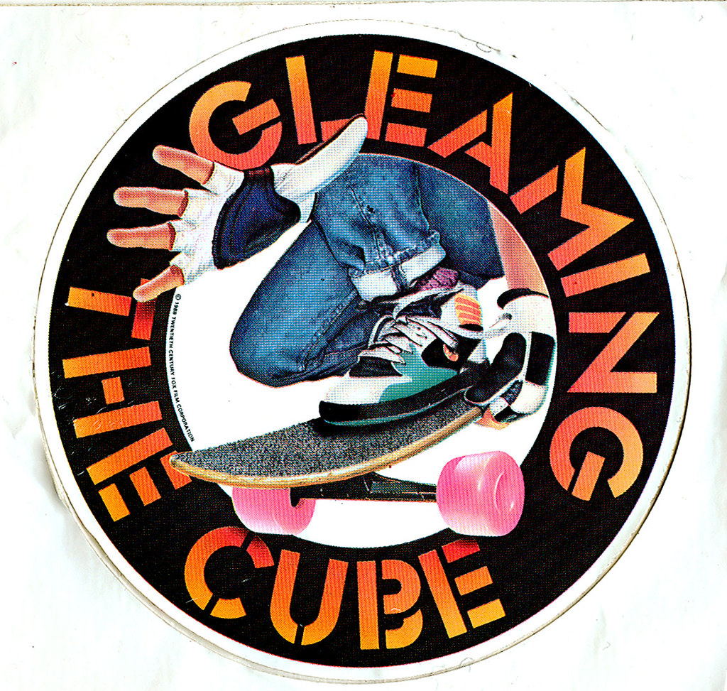 "Gleaming the Cube" skateboard decal (( 1988 )) by tOkKa