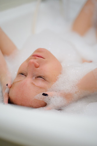 water girl hair naked bath gorgeous relaxing bubbles sensual foam olga washing woaman