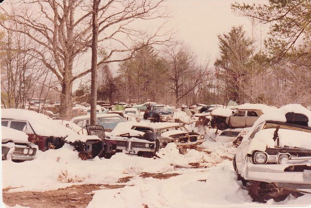 JUNK CARS AT WALDRONS IN APRIL 1982