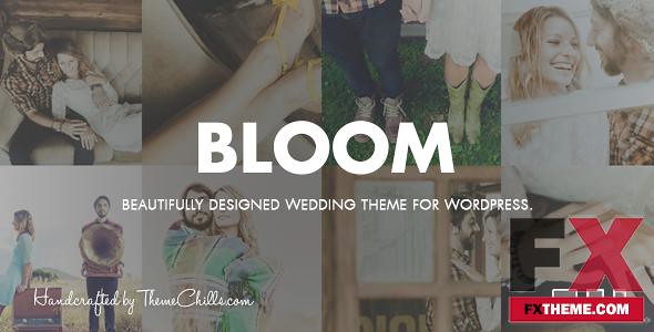 Preview Bloom Responsive Wedding Theme TFx Kelly Hardy