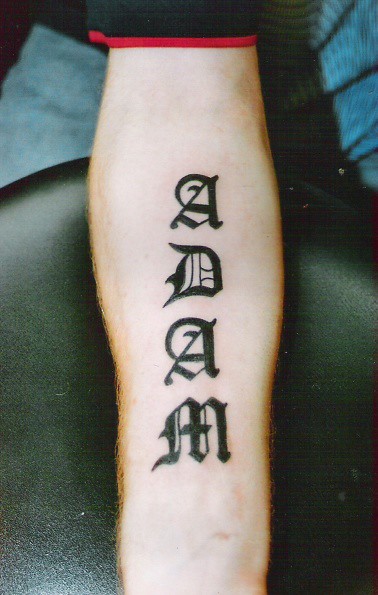 bekken delicaat Beweren name tattoo | name tattoo in gothic letters on forearm by du… | Flickr