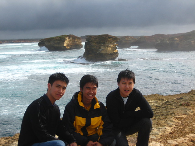 Hon Ming, Jay and Sunny at the Bay of Islands