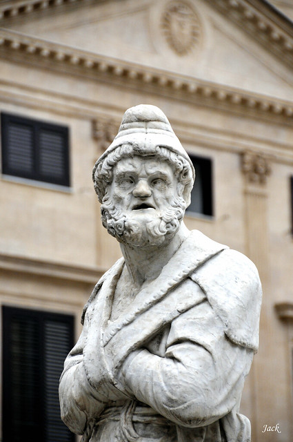 l'homme de marbre - Palerme - Sicile - Italie