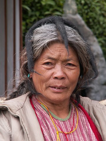 Monpa tribeswoman, Dirang, Arunachal Pradesh.