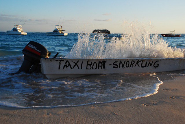 Something tells me this might not be the best snorkel taxi in the world