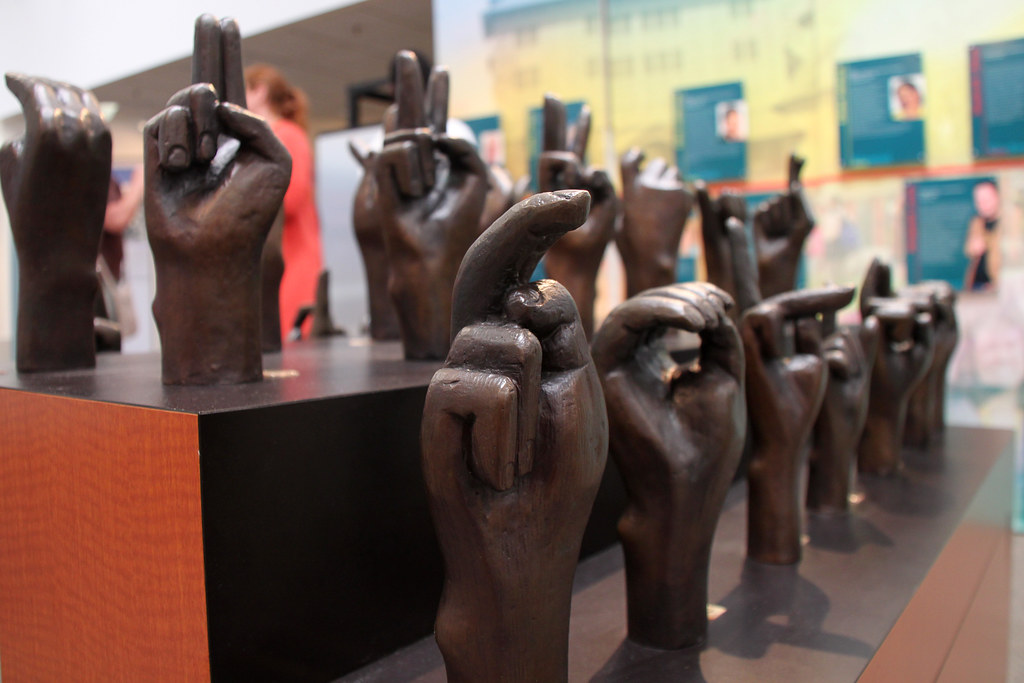 Gallaudet ASL Sculpture