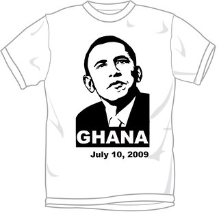 T-Shirt layout for Obama's visit in Ghana, July 10, 2009 | Flickr