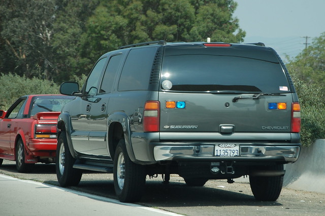 UNMARKED POLICE CHEVY SUBURBAN SUV