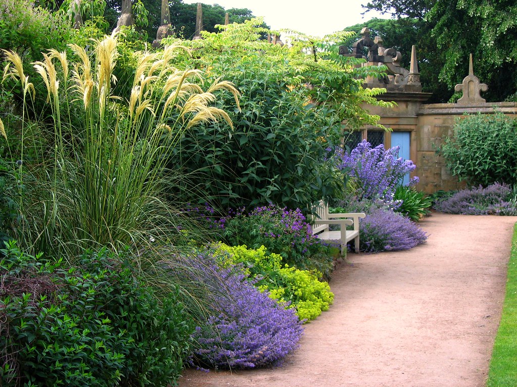 A Summer Garden Scene from Hardwick Hall in Derbyshire by UGArdener