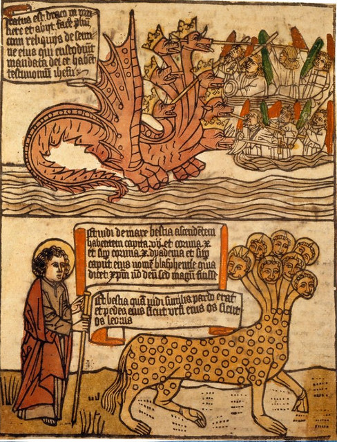 Blockbook (ca. 1470) Apocalypsis Sancti Johannis Germany, about 1463–67, Morgan Library