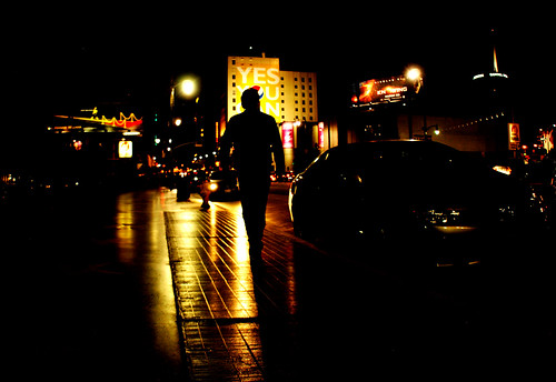 He Struts Hollywood Boulevard by TJ Scott
