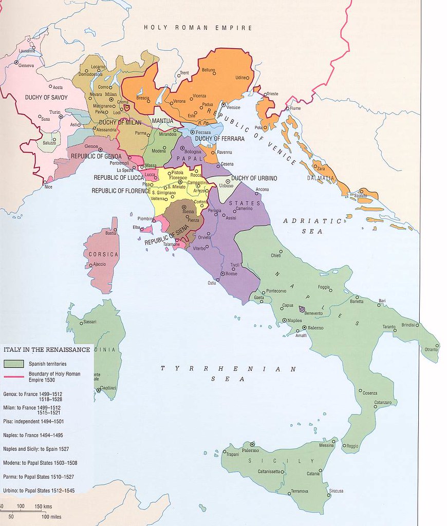 Renaissance Italy Map - a photo on Flickriver