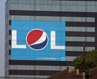 LOL Pepsi Ad | A closer look at Pepsi's banner. | Faith Unlimited | Flickr