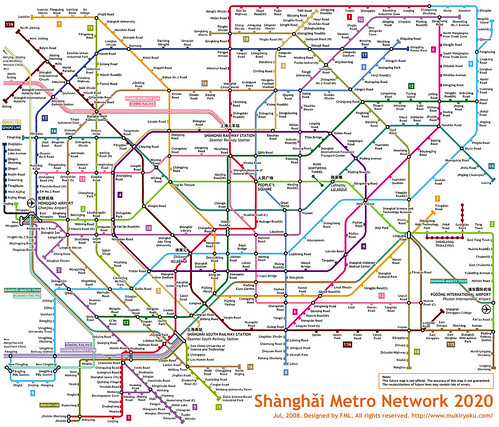 Shanghai Metro Network 2020 | by Kzaral