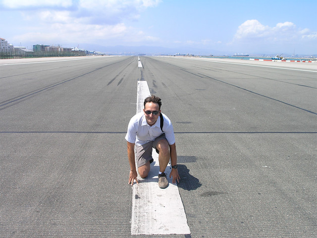 Gibraltar runway - ready to run :-)