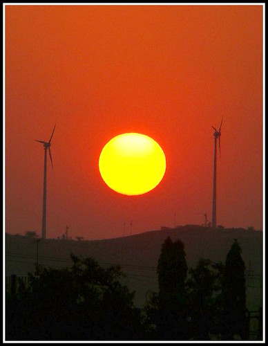 Sunrise + windmill by Goutam Gujjar, One more in the comment section.morning windmill sunrise dsc chitradurga h9 goutam gujjar