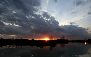 Sunset at Canal Ponds - April 24, 2009