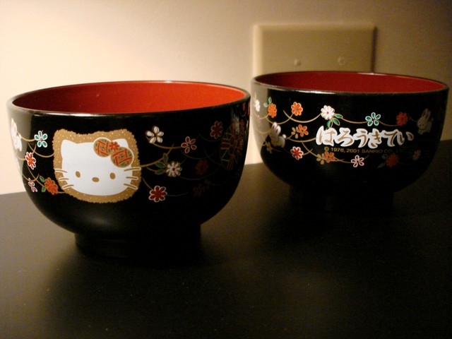 Sanrio Hello Kitty Bunny Collection Soup Bowl Set Of 2