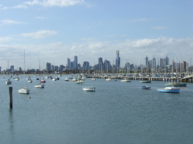 Boats near St. Kilda Pier, Melbourne