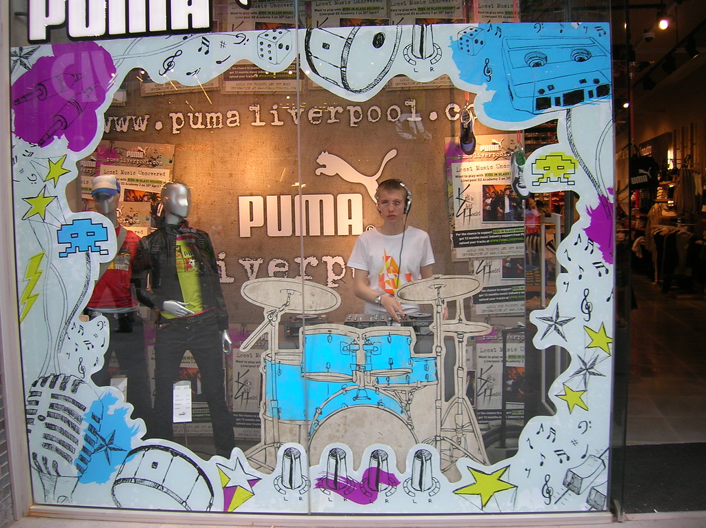 Puma store l,pool 1 My grandson the DJ 