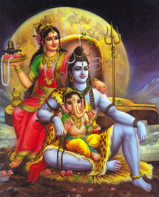 Shiva Parvati Ganesha | de.wikipedia.org/wiki/Shiva en.wikip… | Flickr