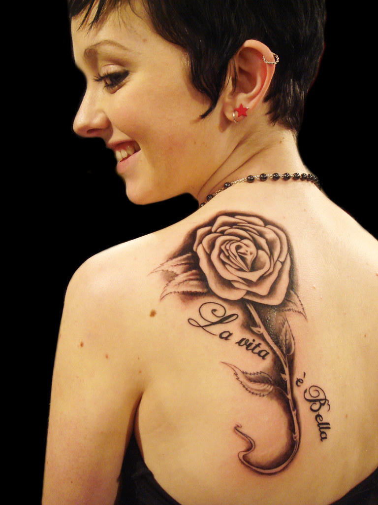 rose, tattoo, design, tattoos, custom, blackandgreytattoo, ouchtattoo, http...