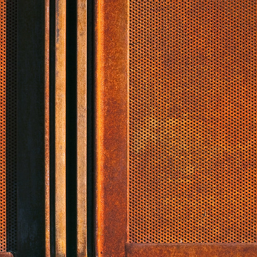 Springs Preserve Detail Corten Frame and Panel by ken mccown