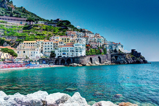 Amalfi seafront.