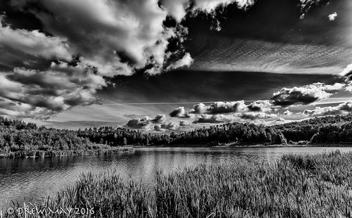 summer sky blackandwhite canada water landscape lakes alberta bullrush parklandcounty drewmayphoto chickacoolake