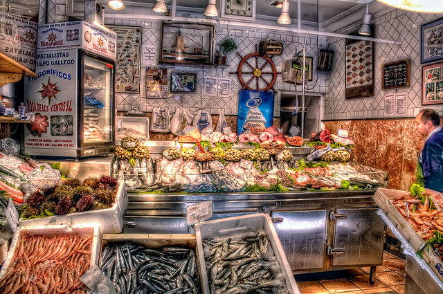 Pescadería – Fish Shop, Madrid HDR